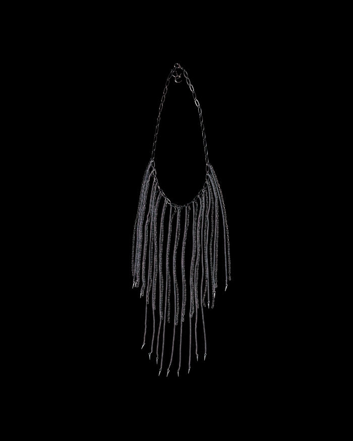 black fringe necklace　［受注生産］