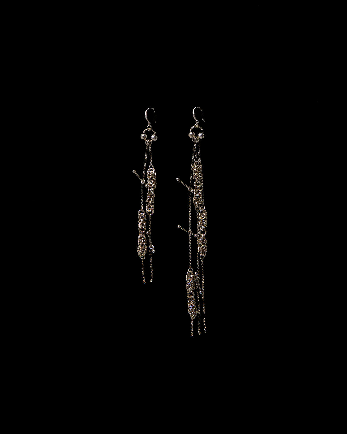 drop mail pierce チェーンメイルピアス être sans voix　エートル　サン　ヴォア