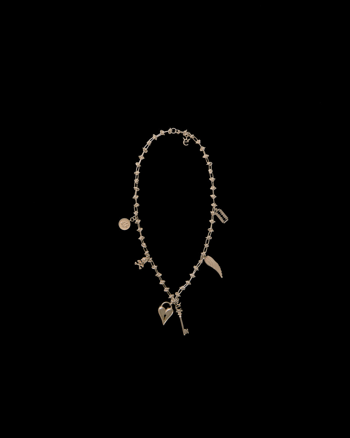 keep mum ê necklace 南京錠ネックレス être sans voix　エートル　サン　ヴォア